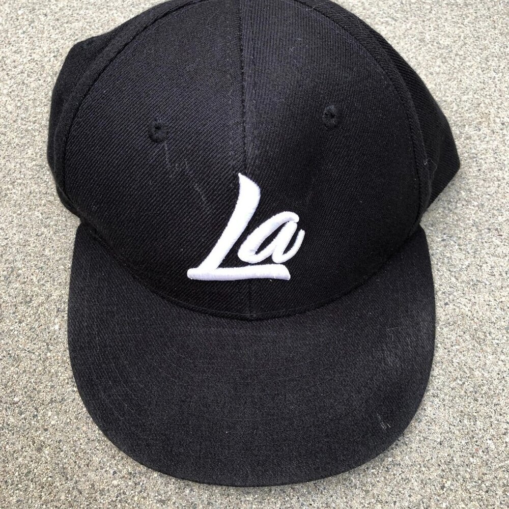 DECKY LA Los Angeles Snapback Hat Men's Black Adjustable Cap Embroidered​